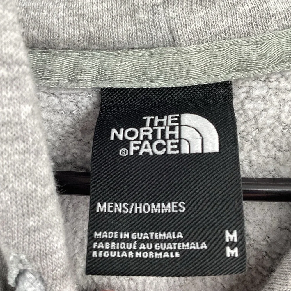 The North Face Sweatshirt Mens Medium Gray/white Fleece Long Sleeve hoodie‎